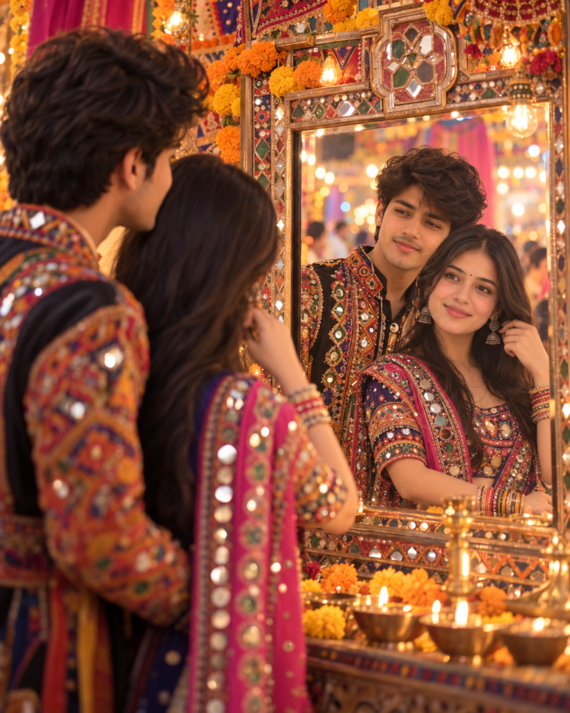 Garba Couple AI Photo Prompt
