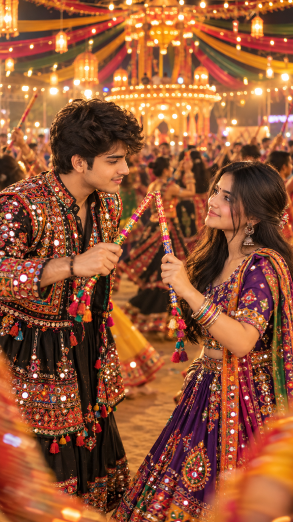 Garba Couple AI Photo Prompt