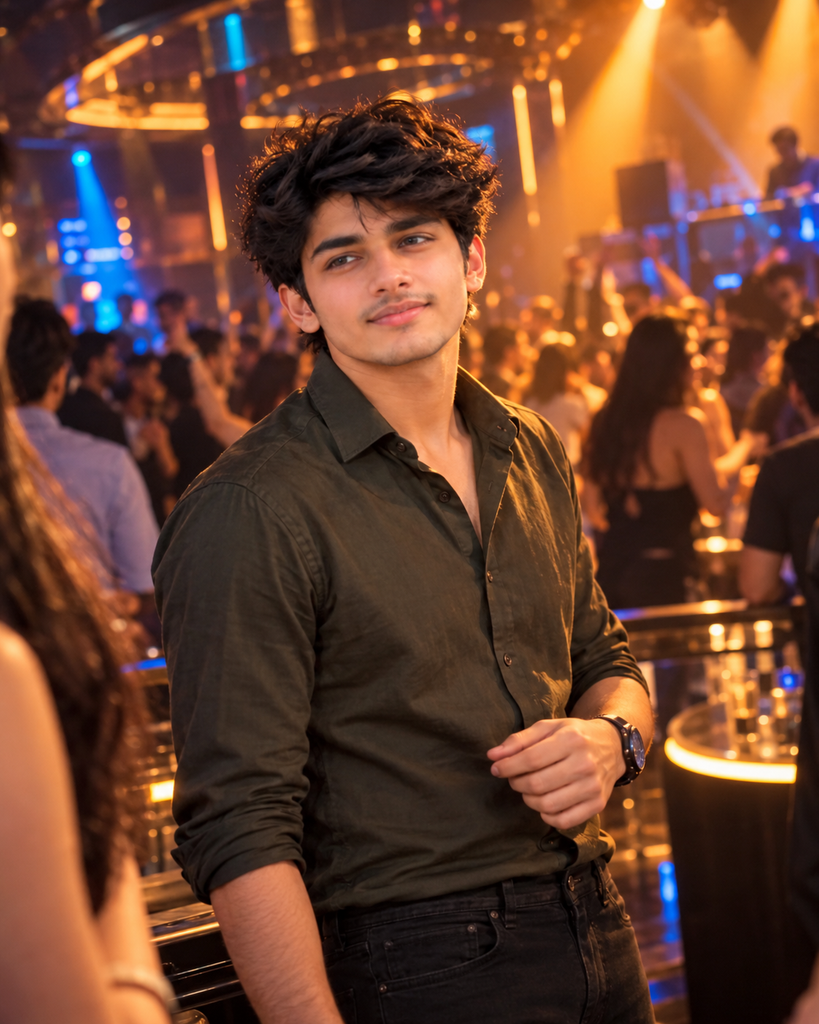 Night Club AI Photo Editing Prompts for boys