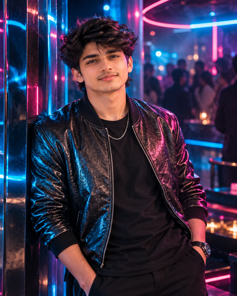 Night Club AI Photo Editing Prompts for boys