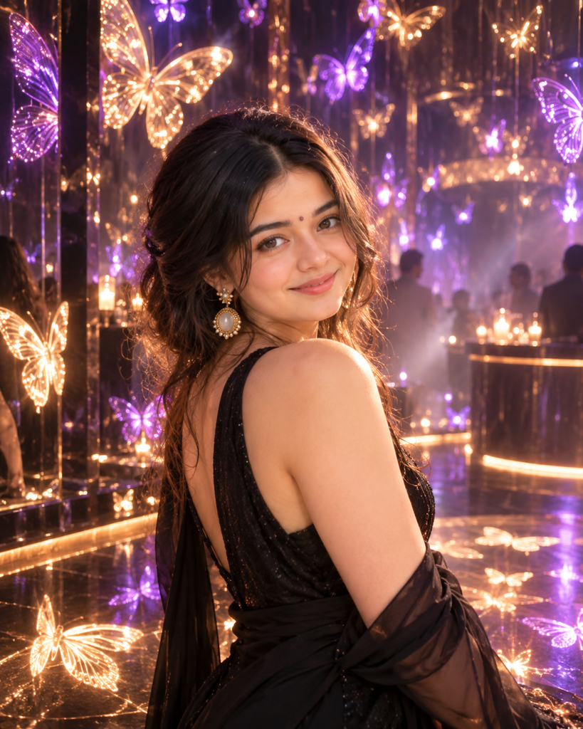 Night Club AI Photo Editing Prompts for girls