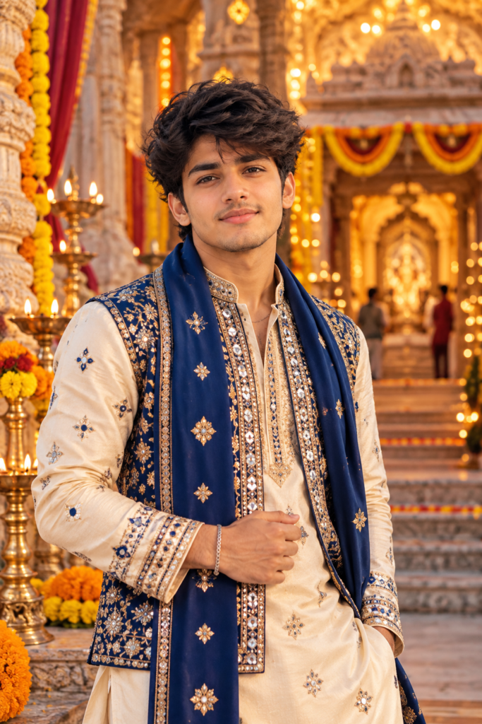 15+ Navratri AI Image Prompts for Boys: Traditional Looks & DP Styles