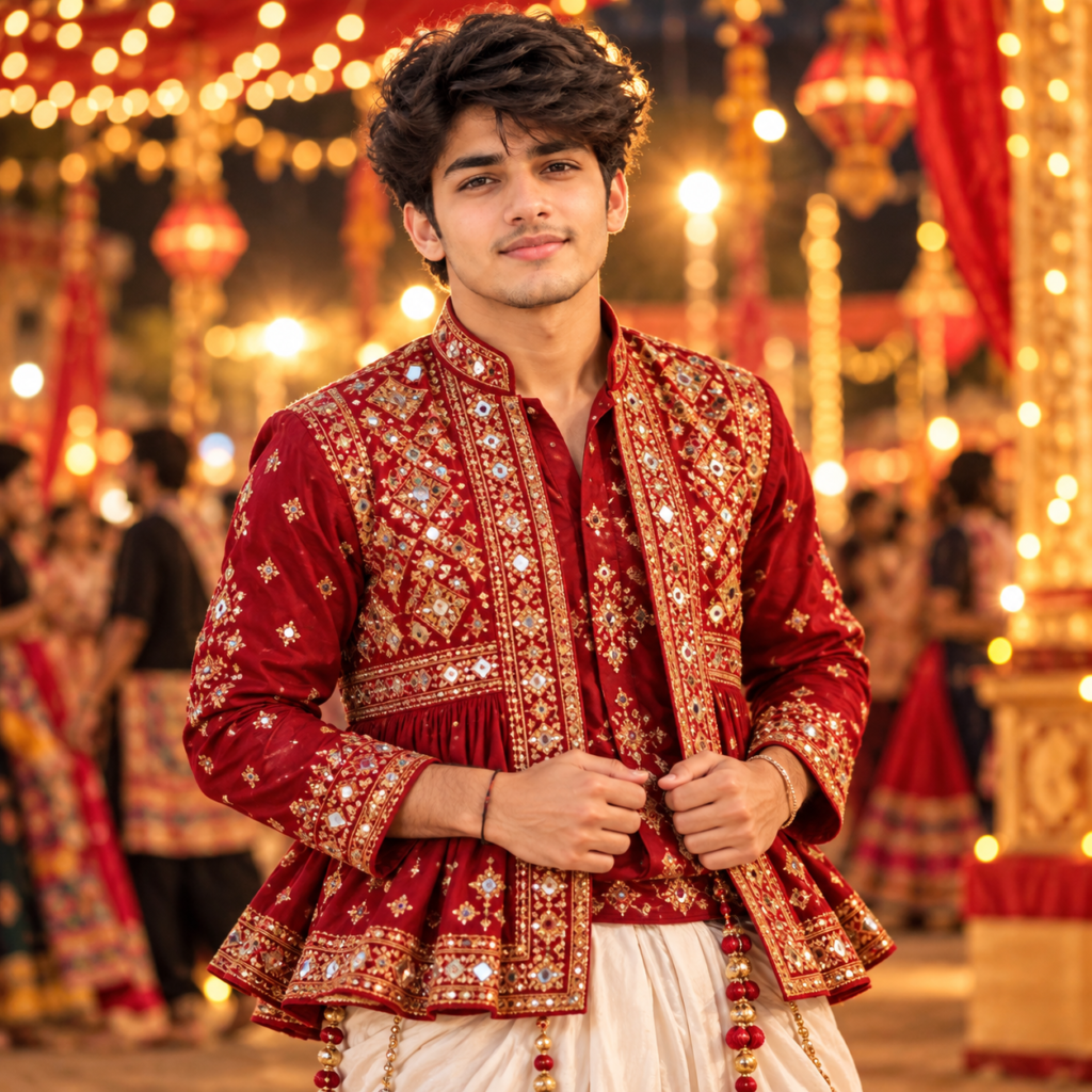 15+ Navratri AI Image Prompts for Boys: Traditional Looks & DP Styles