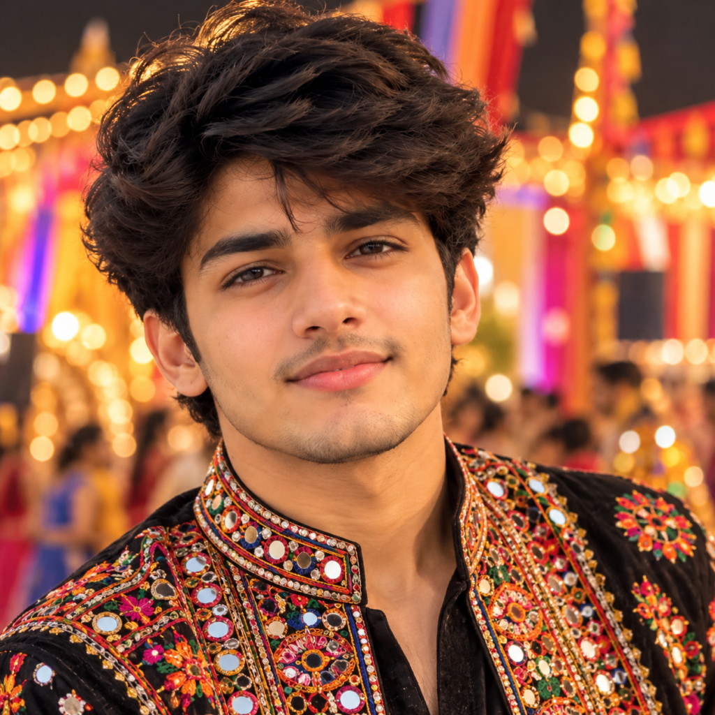 15+ Navratri AI Image Prompts for Boys: Traditional Looks & DP Styles