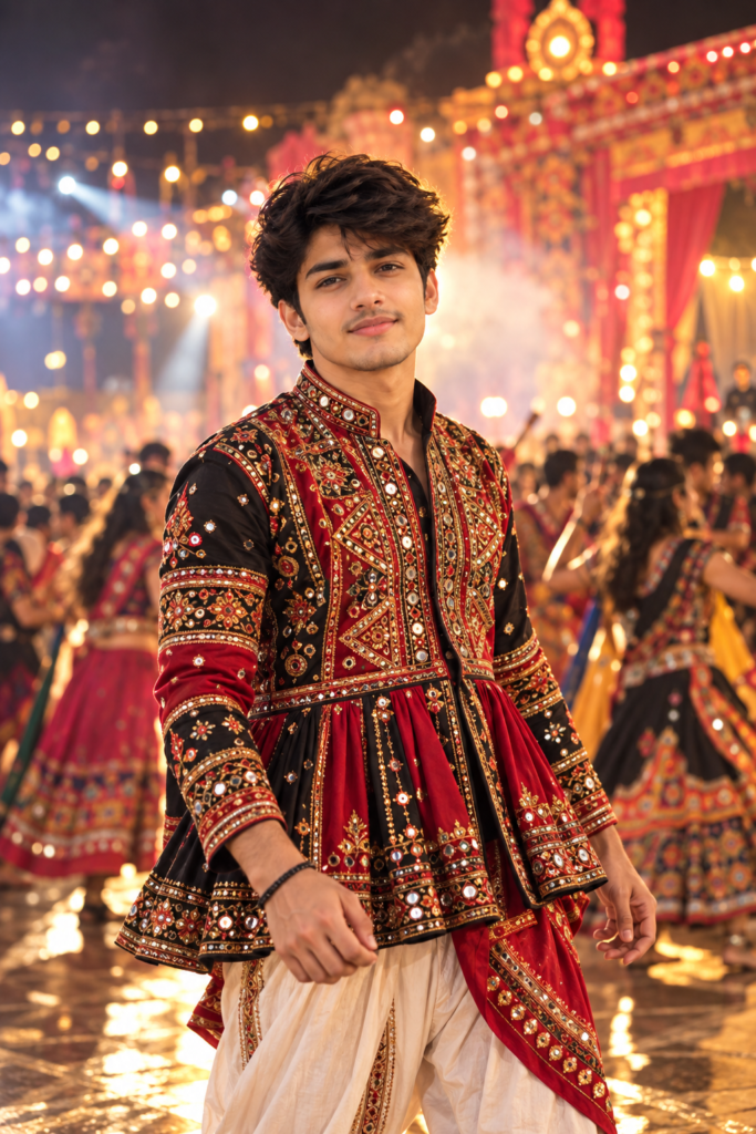 15+ Navratri AI Image Prompts for Boys: Traditional Looks & DP Styles