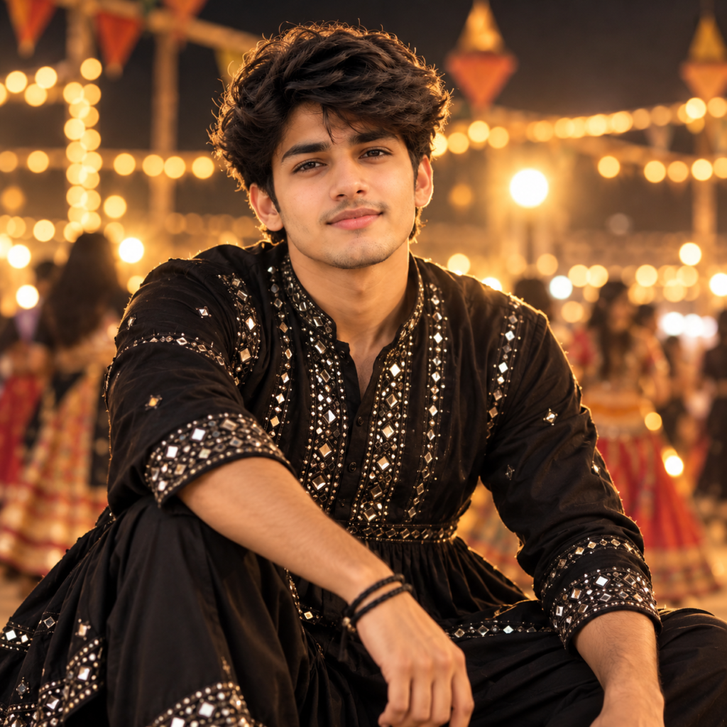 15+ Navratri AI Image Prompts for Boys: Traditional Looks & DP Styles
